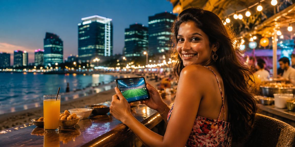 Exciting football match live with night market in India