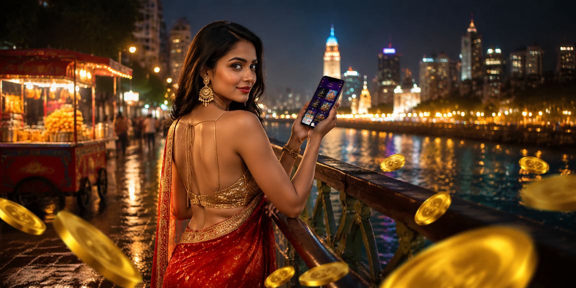 Mumbai woman playing casino games on mobile